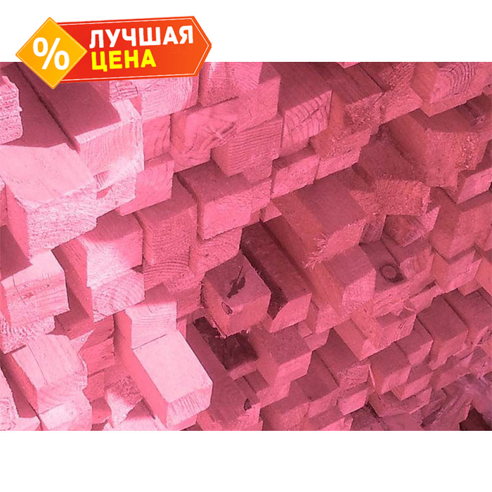 Брус обрезной антисептированный естественной влажности 200х200х6000 сорт 2